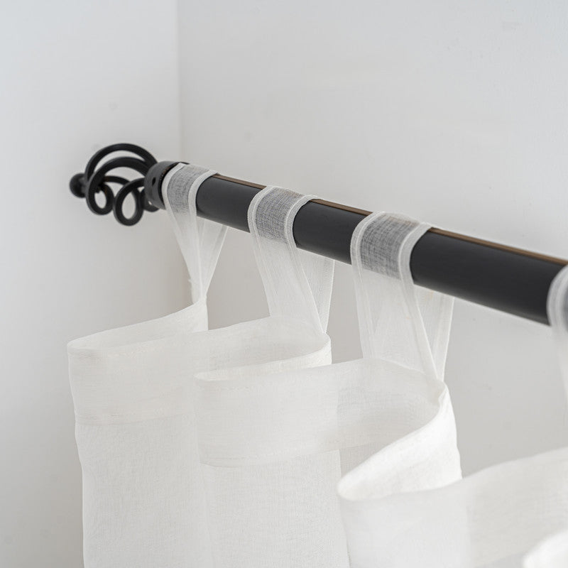 Cortina Tule Bordada com Lavandas-um par - BOD HOME