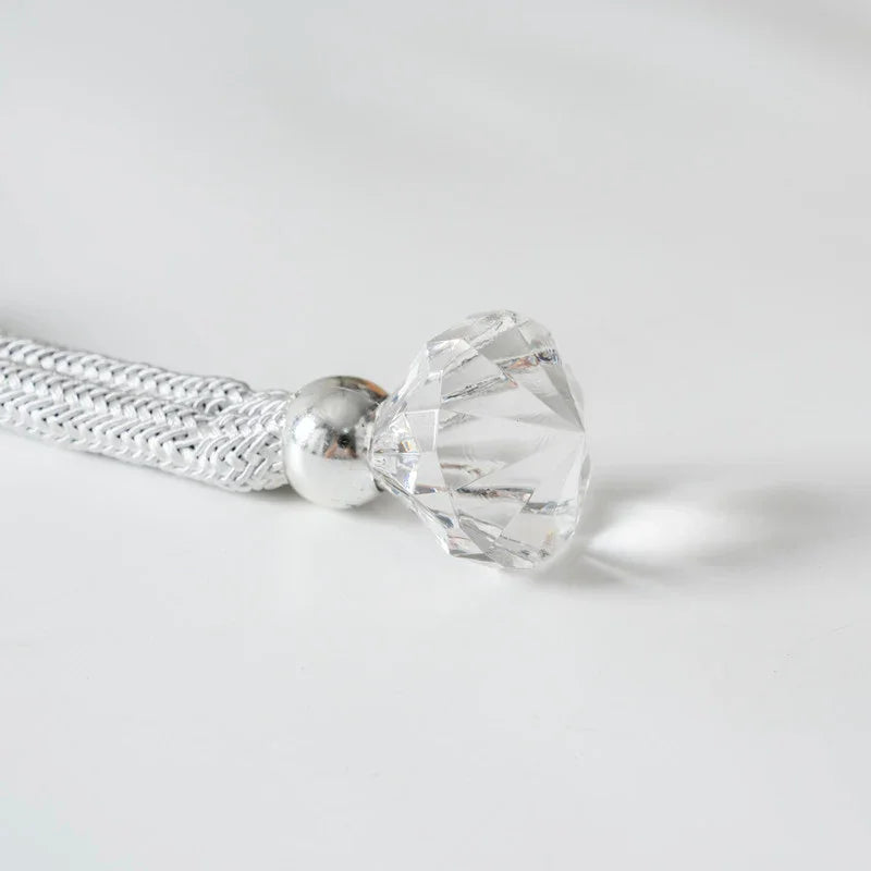 1PC Amarra de Cortina com Gota de Cristal- BOD HOME