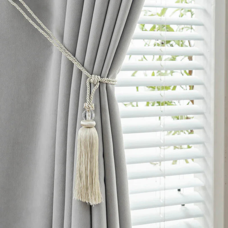 1PC Amarra de Cortina com Cristal Redondo- BOD HOME