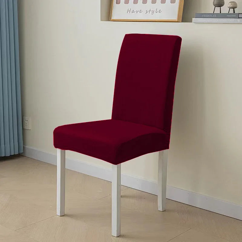 Capa Cadeira Veludo Ajustavel Bordo - BOD HOME