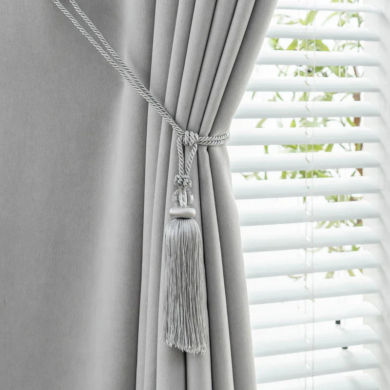 1PC Amarra de Cortina com Cristal Redondo- BOD HOME