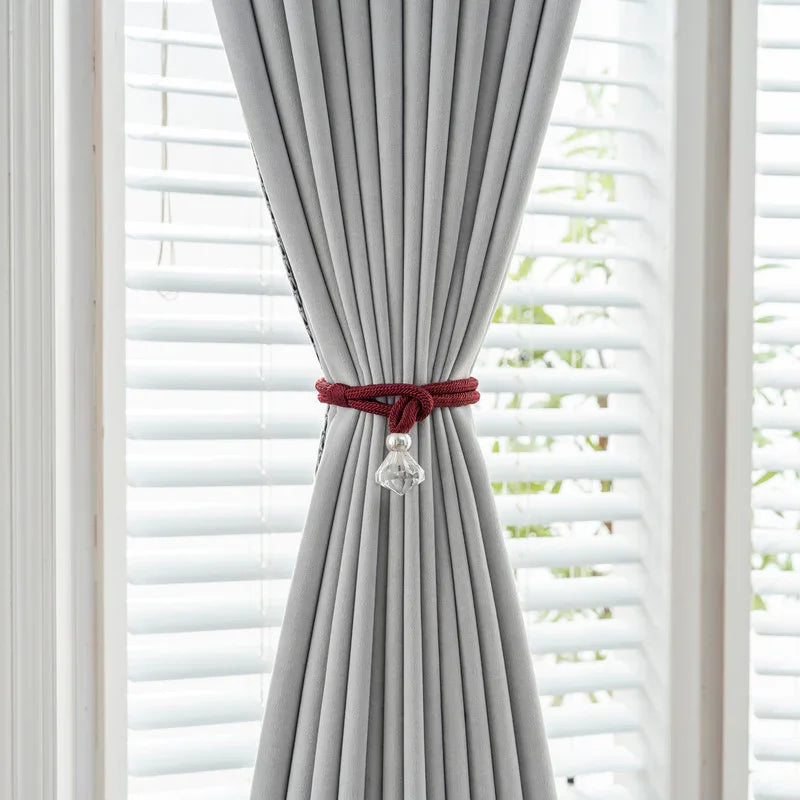 1PC Amarra de Cortina com Gota de Cristal- BOD HOME