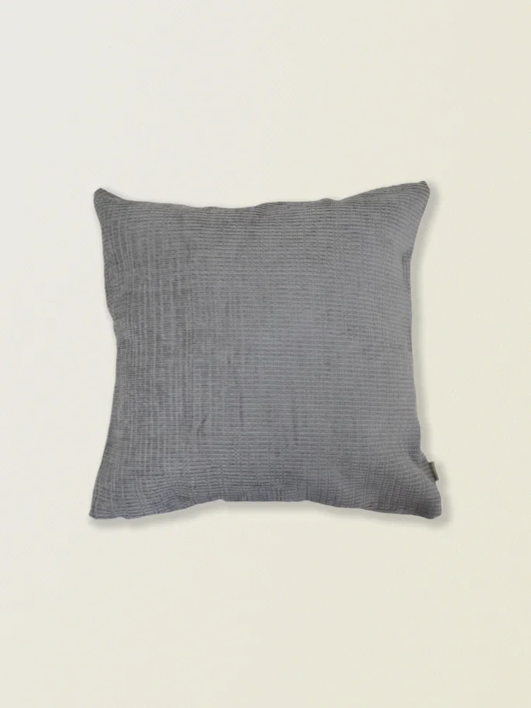 Funda de cojín de chenilla gris t.aprox:45*45cm