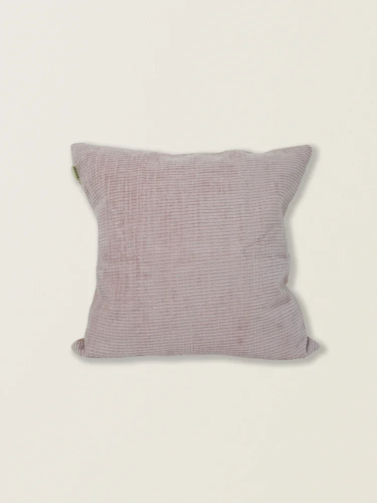 Funda de cojín de chenilla rosa t.aprox:45*45cm