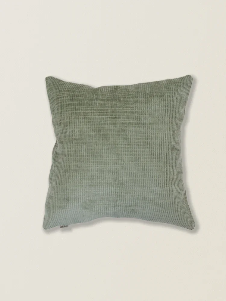 Funda de cojín de chenilla verde t.aprox:45*45cm