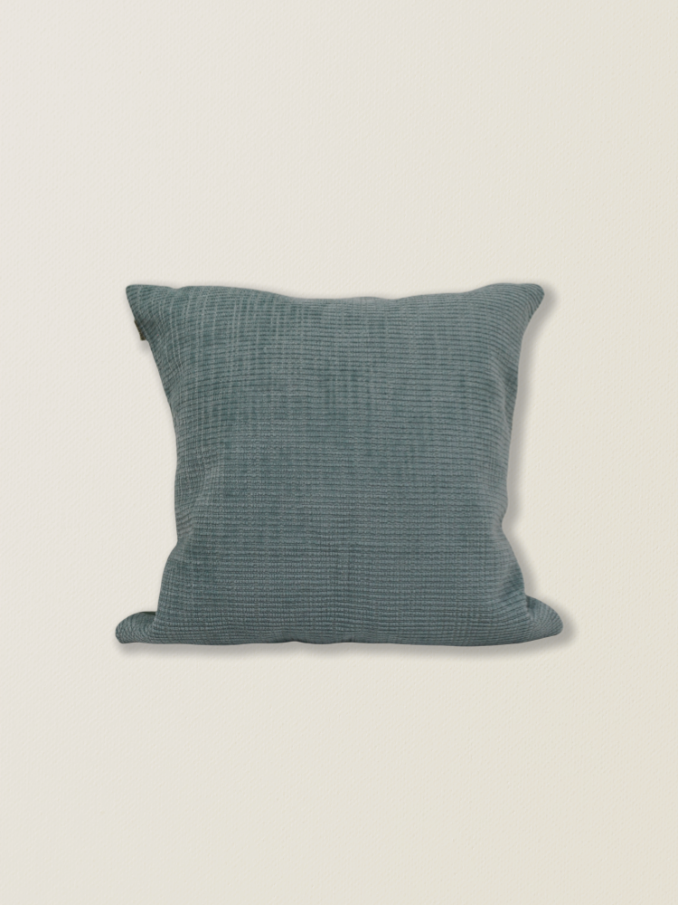 Funda de cojín de chenilla color menta t.aprox:45*45cm