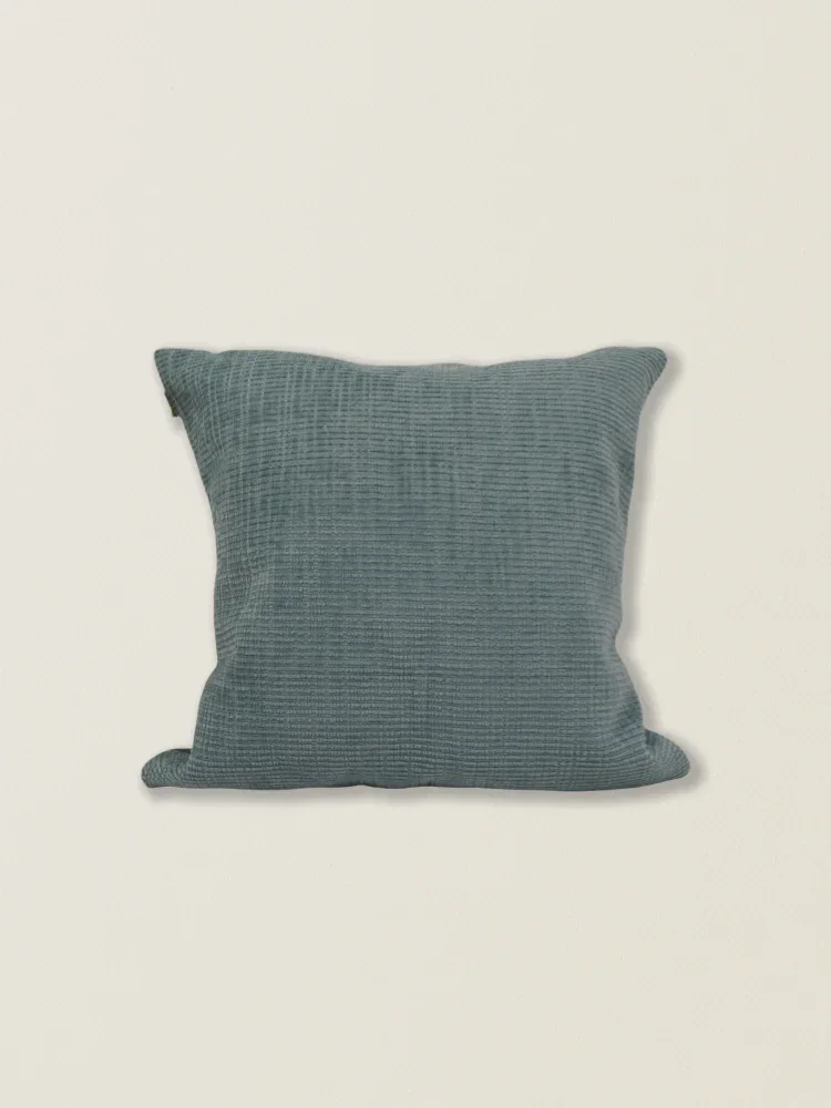 Funda de cojín de chenilla color menta t.aprox:45*45cm