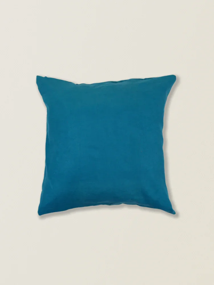 Capa de almofada camurca azul t.aprox:45*45cm