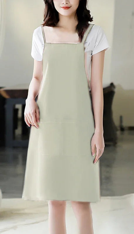 Delantal antimanchas beige