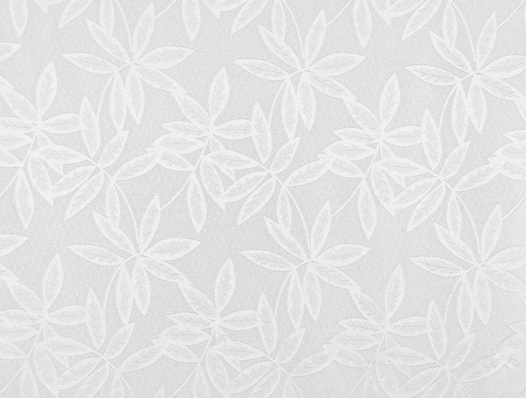 Cortina Jacquard com Estampa de Folhas Outono Branca 140*260CM-Individual- BOD HOME