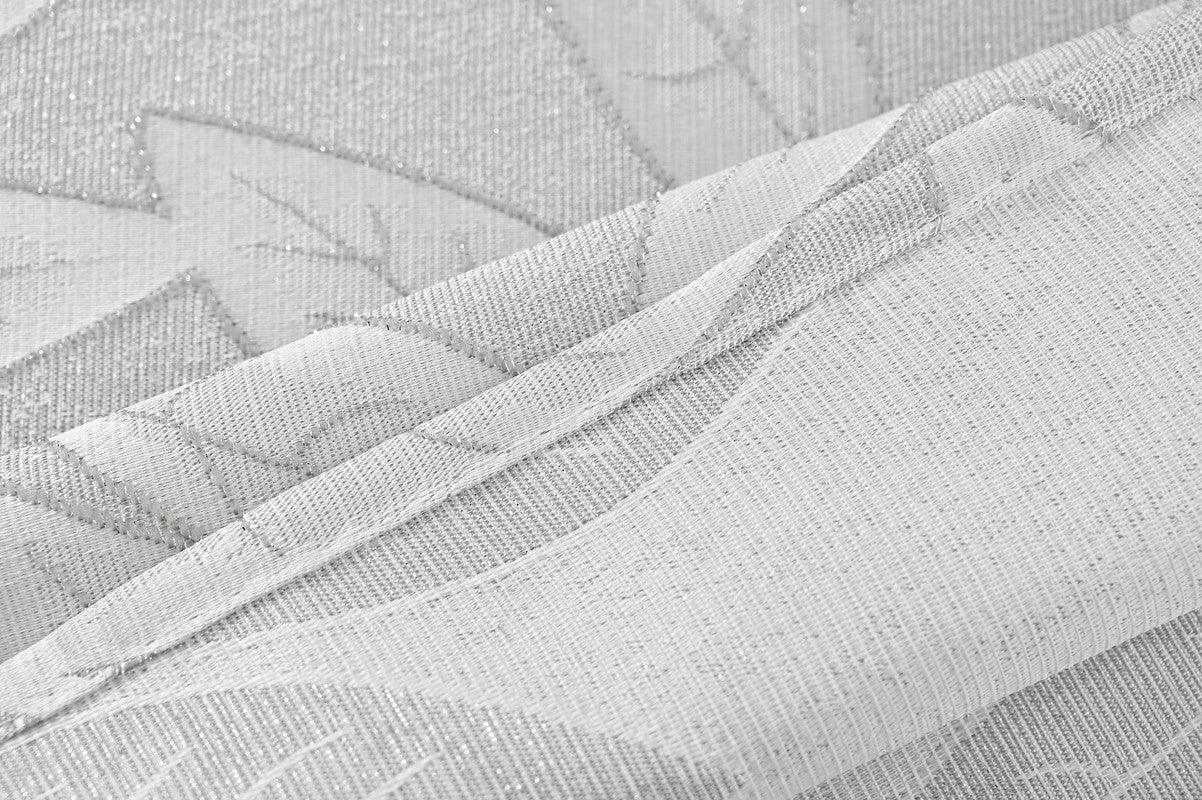 Cortina Jacquard com Estampa de Folhas Outono Silva 140*260CM-Individual- BOD HOME