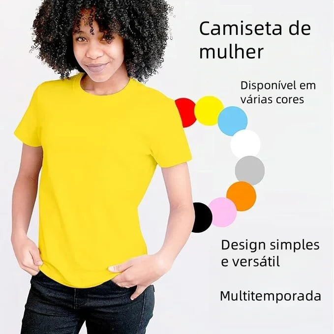 camiseta mujer amarillo