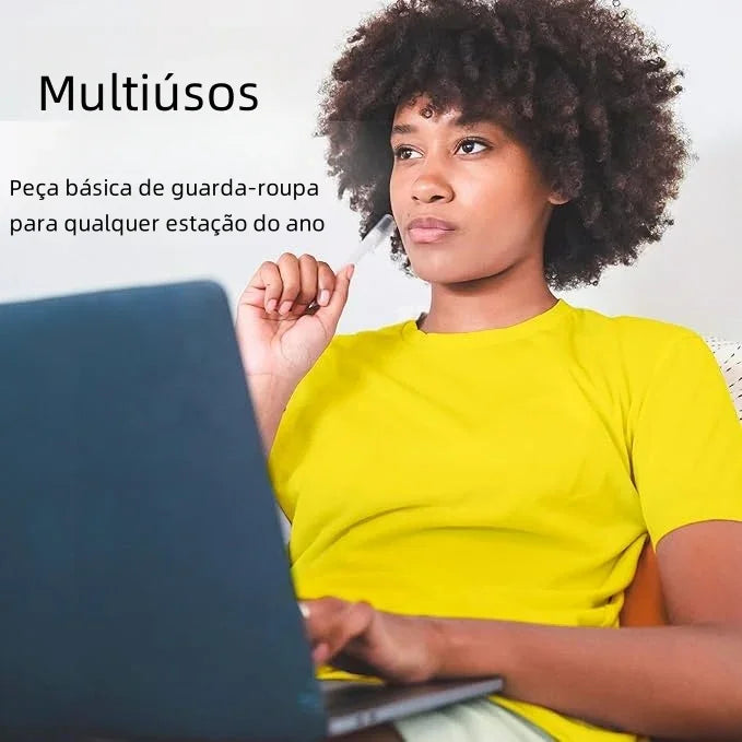 camiseta mujer amarillo