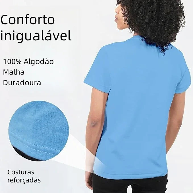 camiseta mujer azul