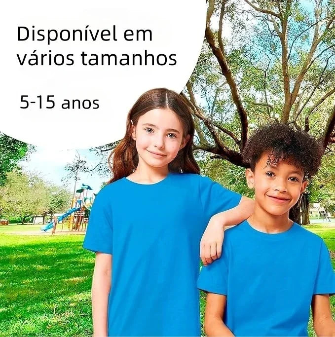Camiseta infantil azul