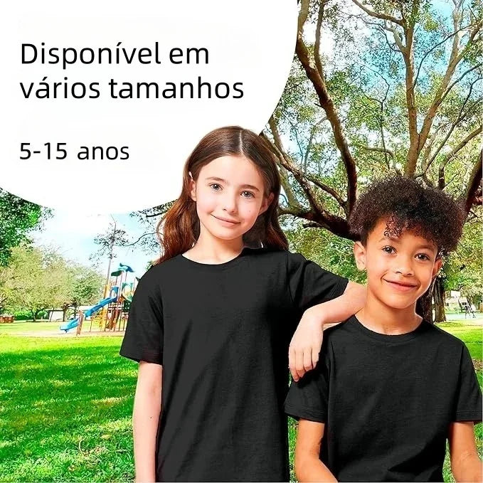 Camiseta infantil negra
