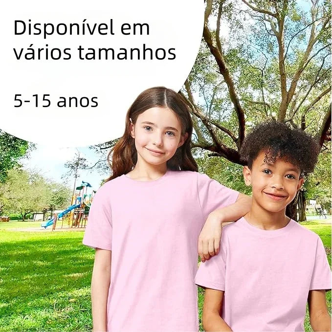Camiseta infantil rosa