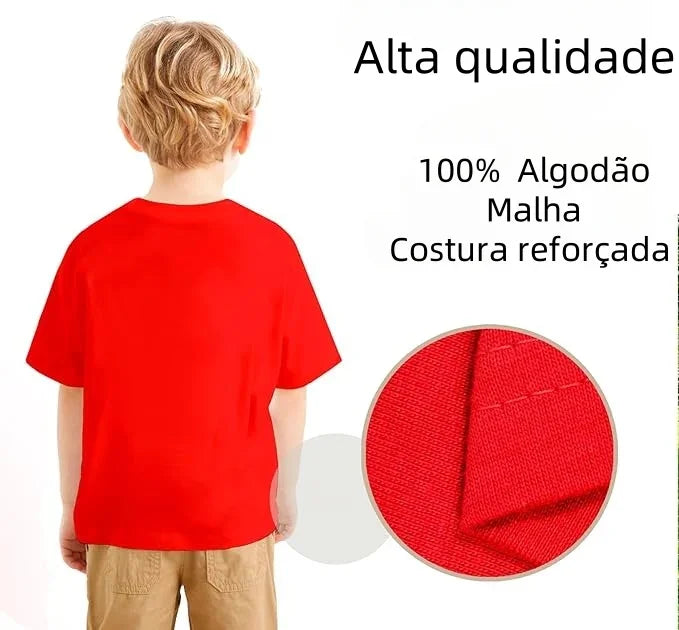Camiseta infantil roja