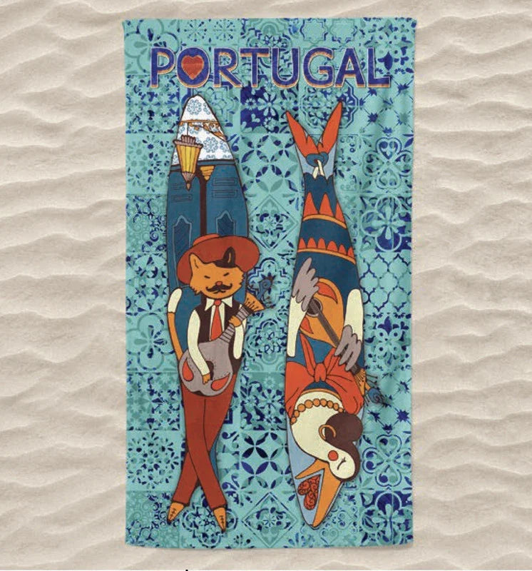 Toalha de Praia 3D Sardinha 70x140 cm - BOD HOME