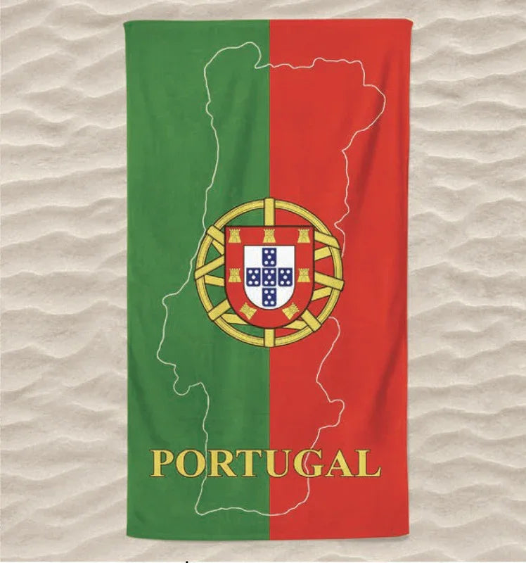 Toalha de Praia 3D Portugal 70x140 cm - BOD HOME