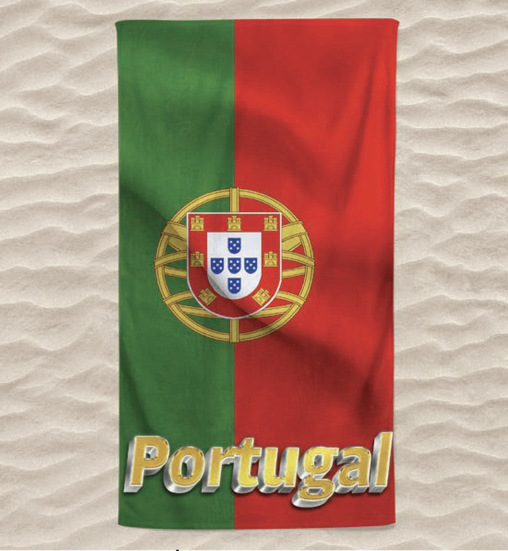 Toalha de Praia 3D Portugal 70x140 cm - BOD HOME