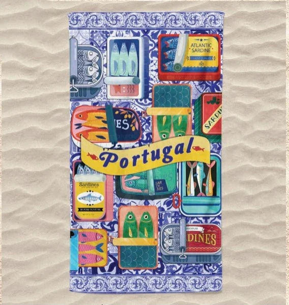 Toalha de Praia 3D Sardinha 70x140 cm - BOD HOME