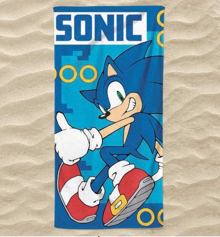 Toalha de Praia 3D Sonic 70x140 cm - BOD HOME