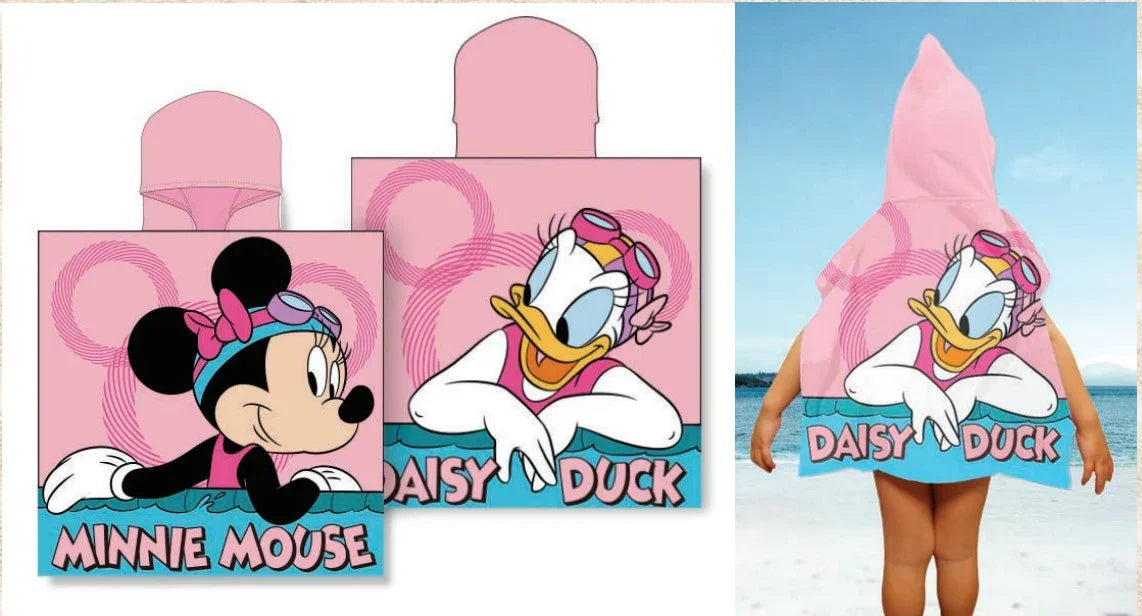 Toalha de Praia Infantil com Capuz da Minnie Mouse - BOD HOME