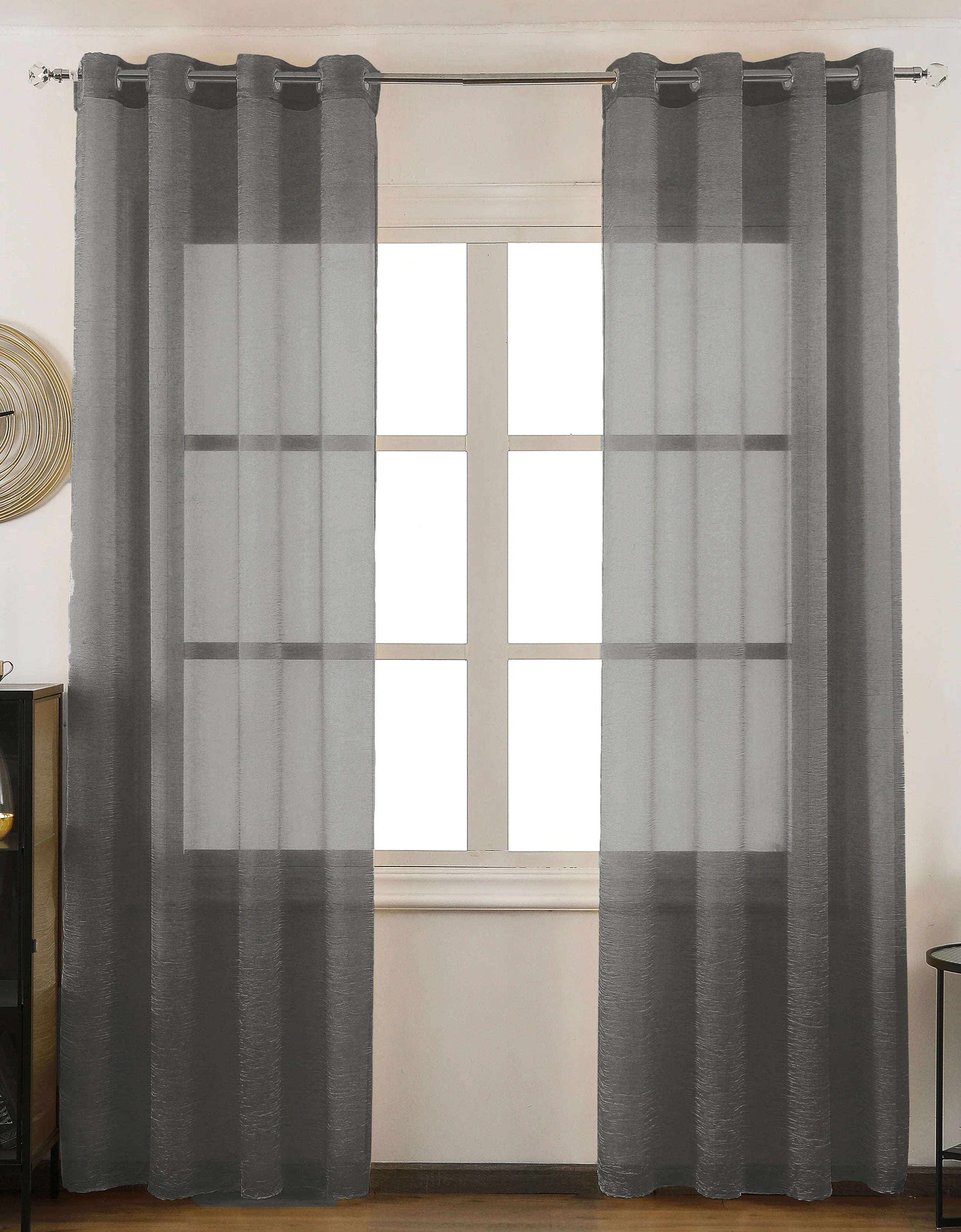 Cortina Lisa Efecto Arrugado 140*260cm - Serie Shadow-Individual