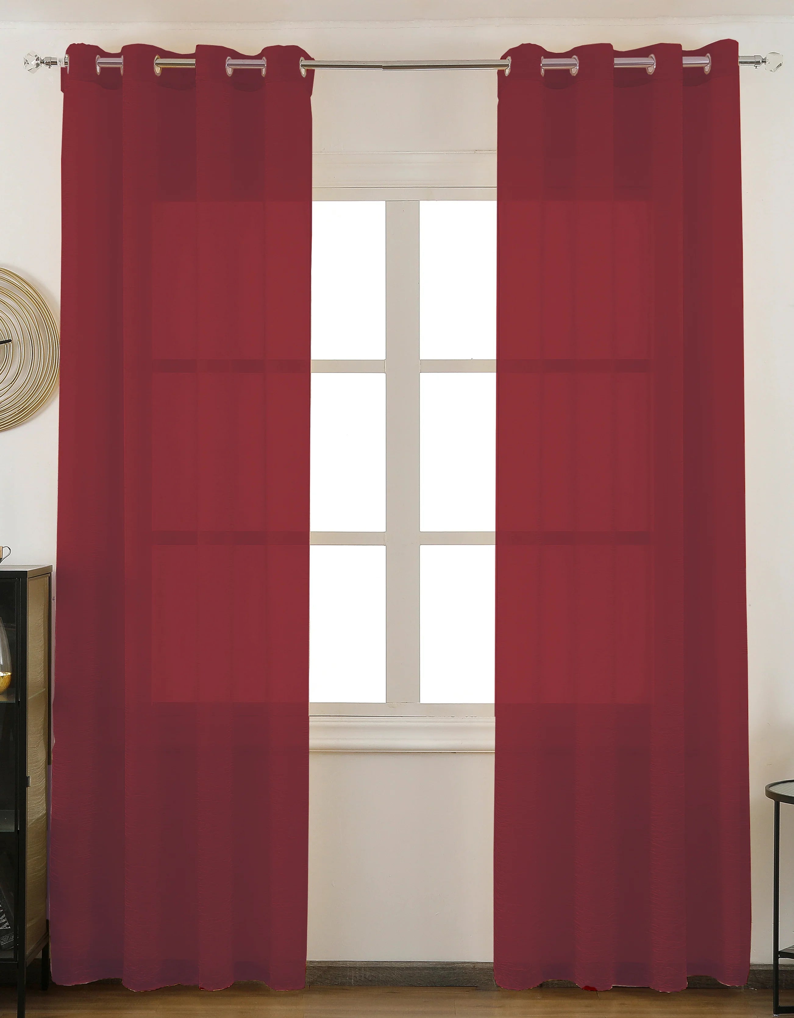 Cortina Lisa Efecto Arrugado 140*260cm - Serie Color-Individual