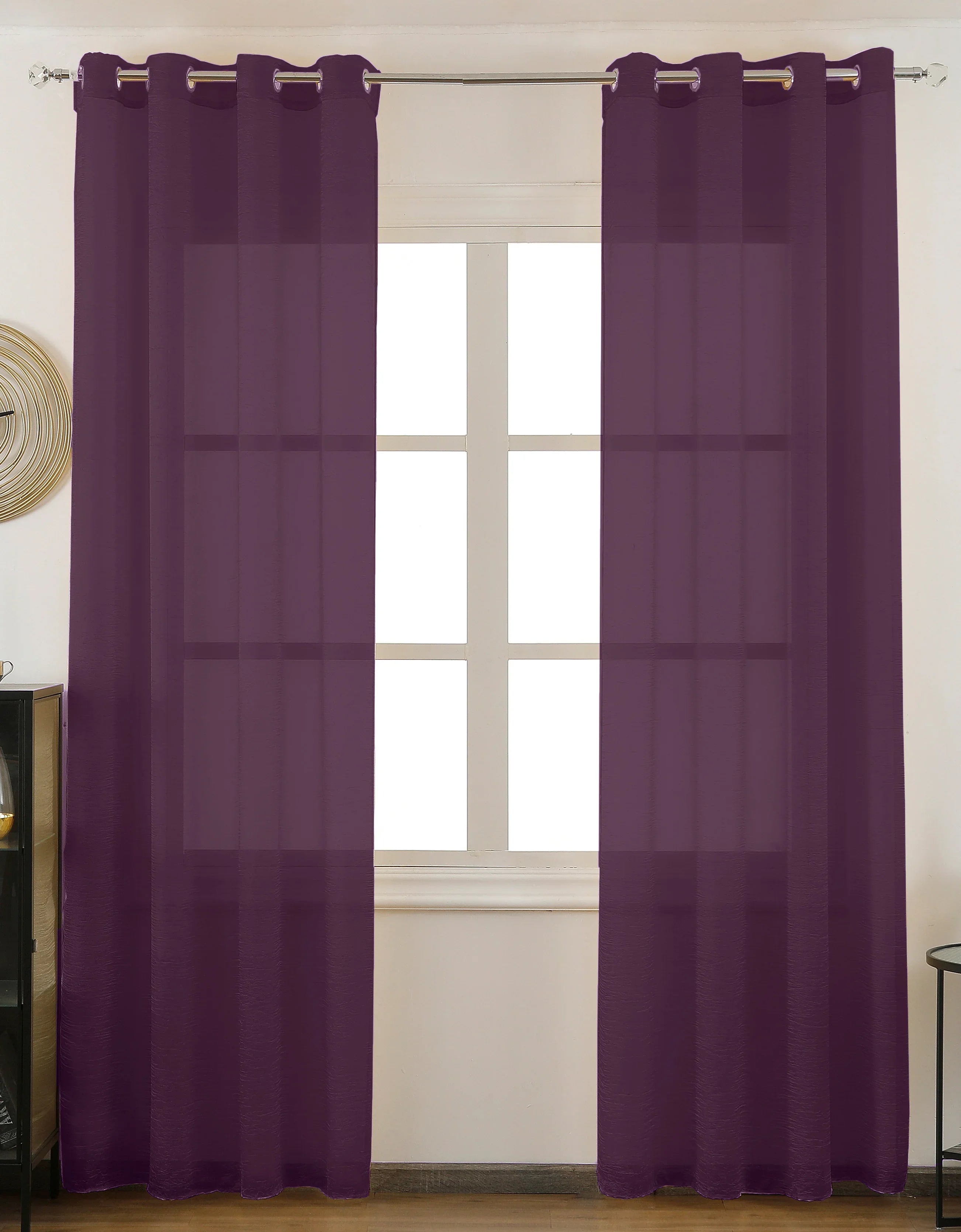 Cortina Lisa Efecto Arrugado 140*260cm - Serie Color-Individual