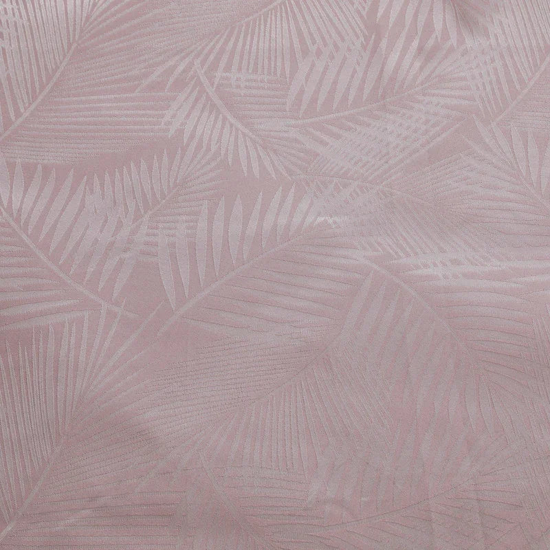 Cortina Translucido Estampada de Folhas Delicadas Rosa- BOD HOME