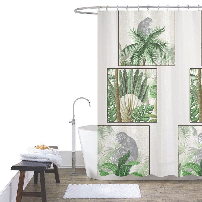 Cortina De Duche Estampada 180*180cm-Individual