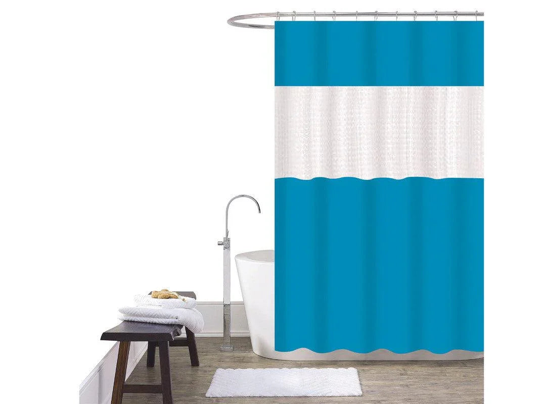 1 Pack de 2 Cortina De Duche Em Patchwork 180*180cm 001