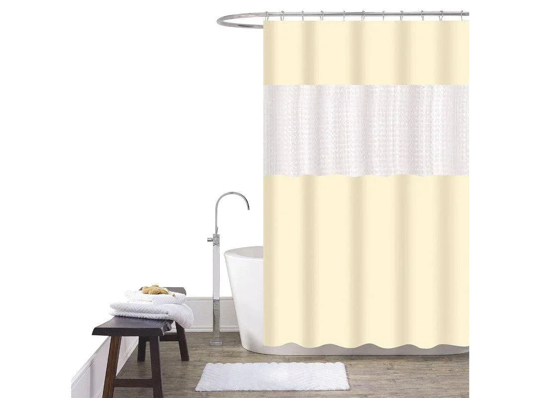 Cortina De Duche Em Patchwork 180*180cm-Individual