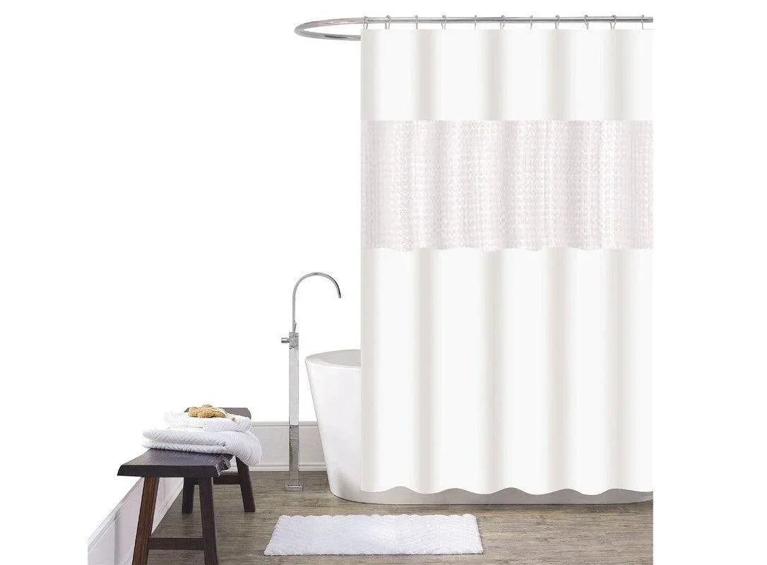 Cortina De Duche Em Patchwork 180*180cm-Individual