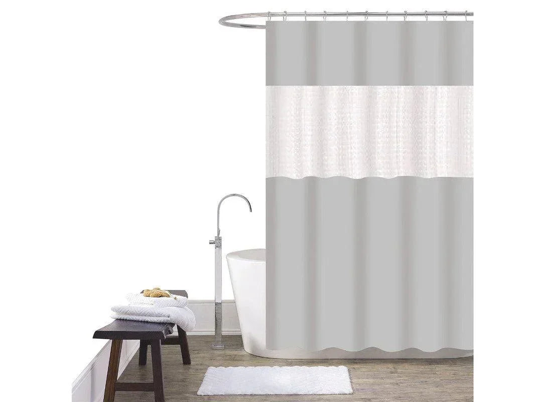 Cortina De Duche Em Patchwork 180*180cm-Individual