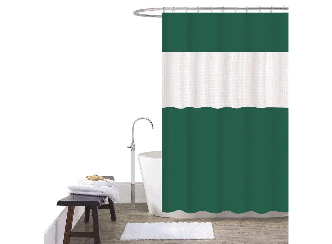 Cortina De Duche Em Patchwork 180*180cm-Individual