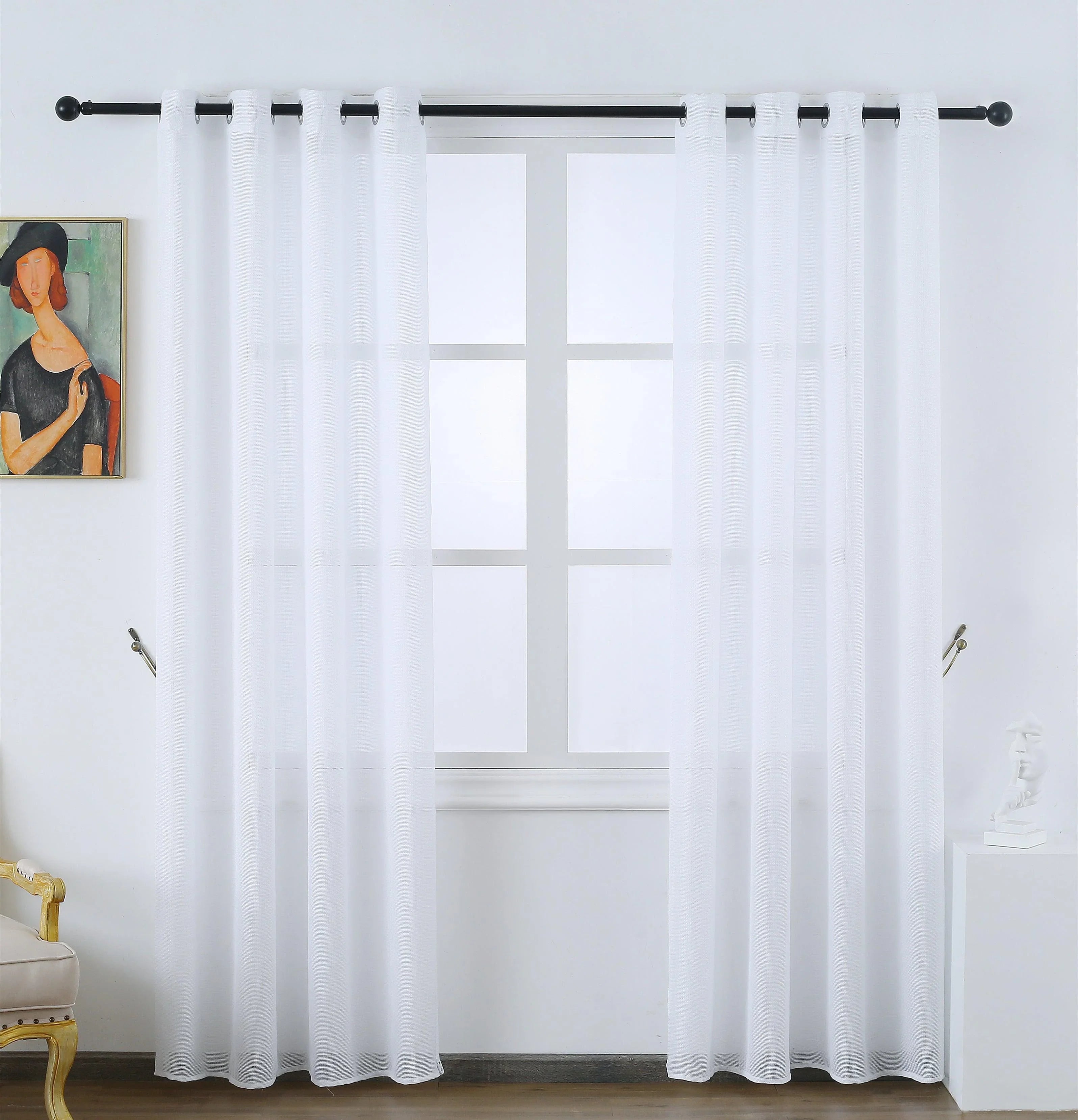 CORTINA DE LINHO EM REDE 140*260 - BOD HOME