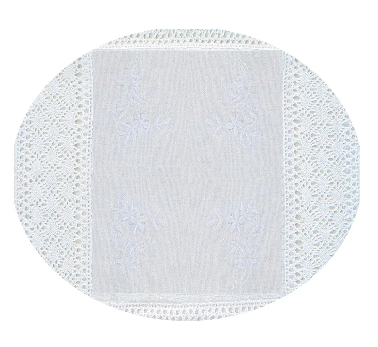 Toalha de mesa (redonda) Branco - BOD HOME