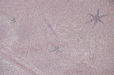 CORTINA DE CAMBRAIA LISA ROSA COM ESTRELAS 140*260cm - BOD HOME