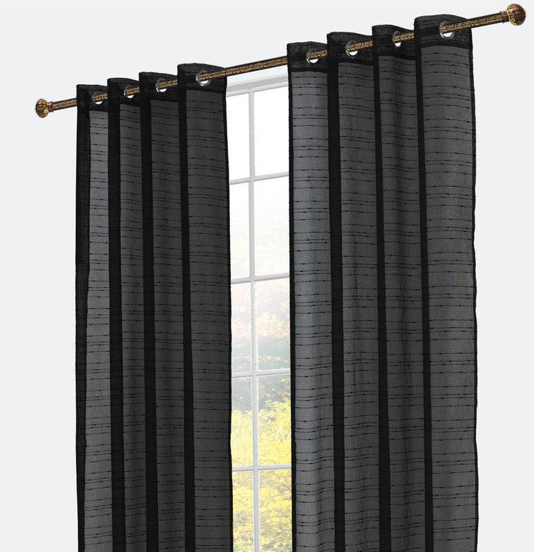 Cortina de linho com linhas horizontais 140*260cm - BOD HOME