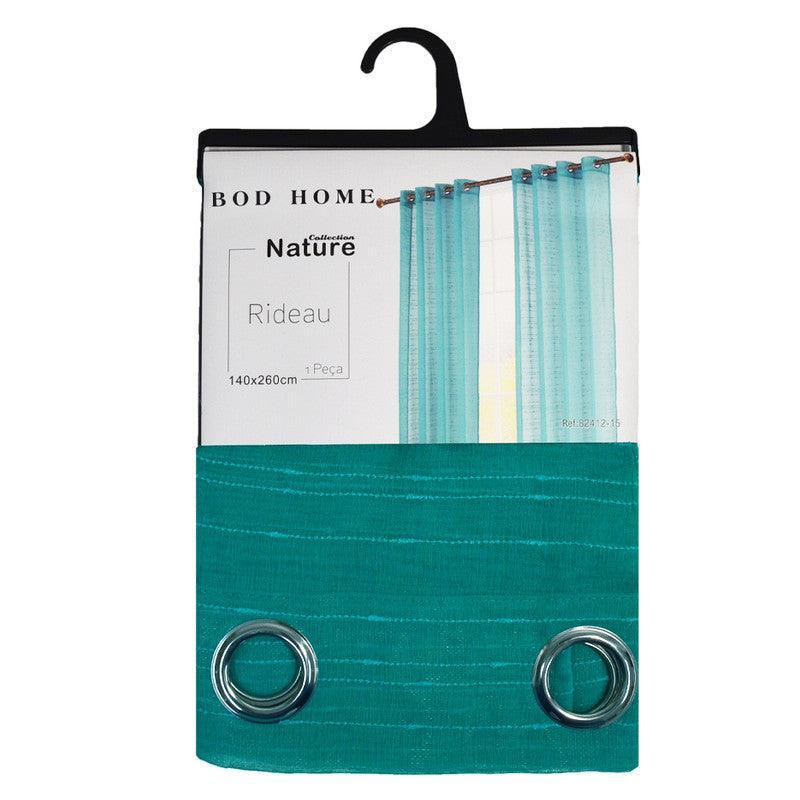 Cortina de linho com linhas horizontais 140*260cm - BOD HOME