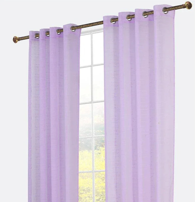 Cortina de linho com linhas horizontais 140*260cm - BOD HOME