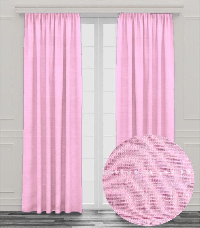 Cortina de linho com linhas horizontais 140*260cm - BOD HOME