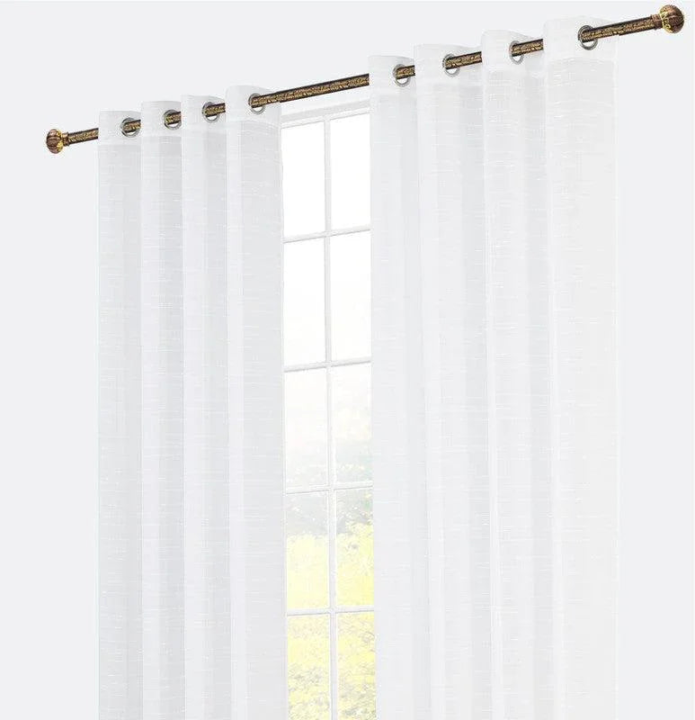 Cortina de linho com linhas horizontais 140*260cm - BOD HOME