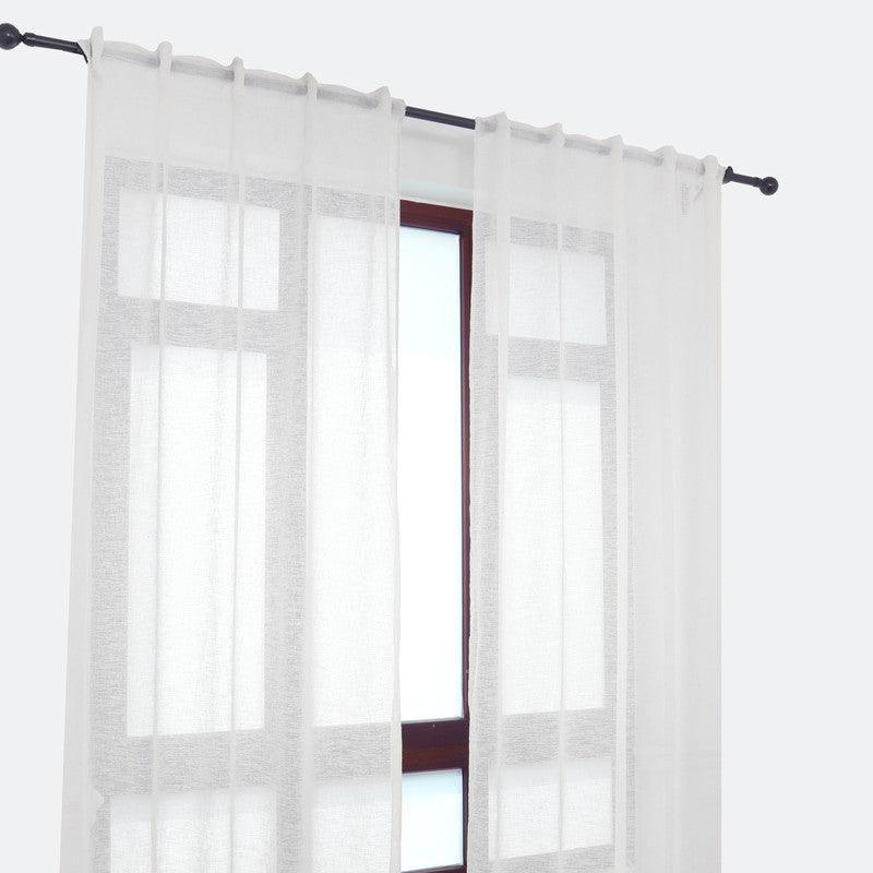 Cortina de linho com presilhas ocultas 140*260cm - BOD HOME