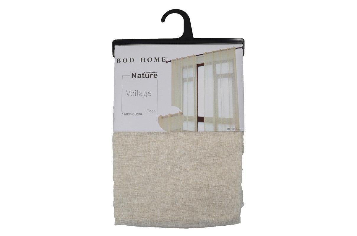 Cortina de linho com presilhas ocultas 140*260cm - BOD HOME