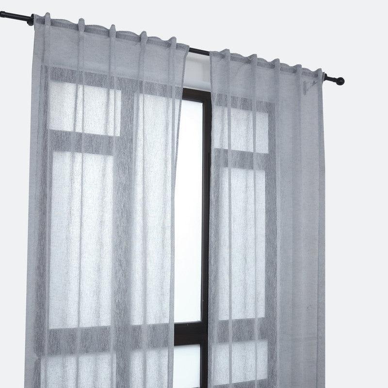 Cortina de linho com presilhas ocultas 140*260cm - BOD HOME