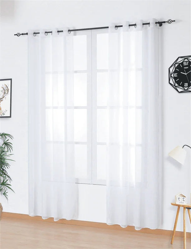 Cortina de linho com tecido leve e translúcido 140*260cm - BOD HOME